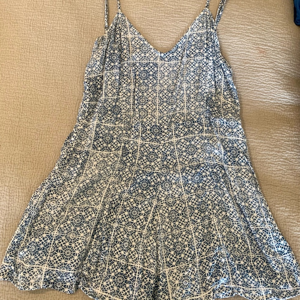 RVCA Blue & White Romper Size Small